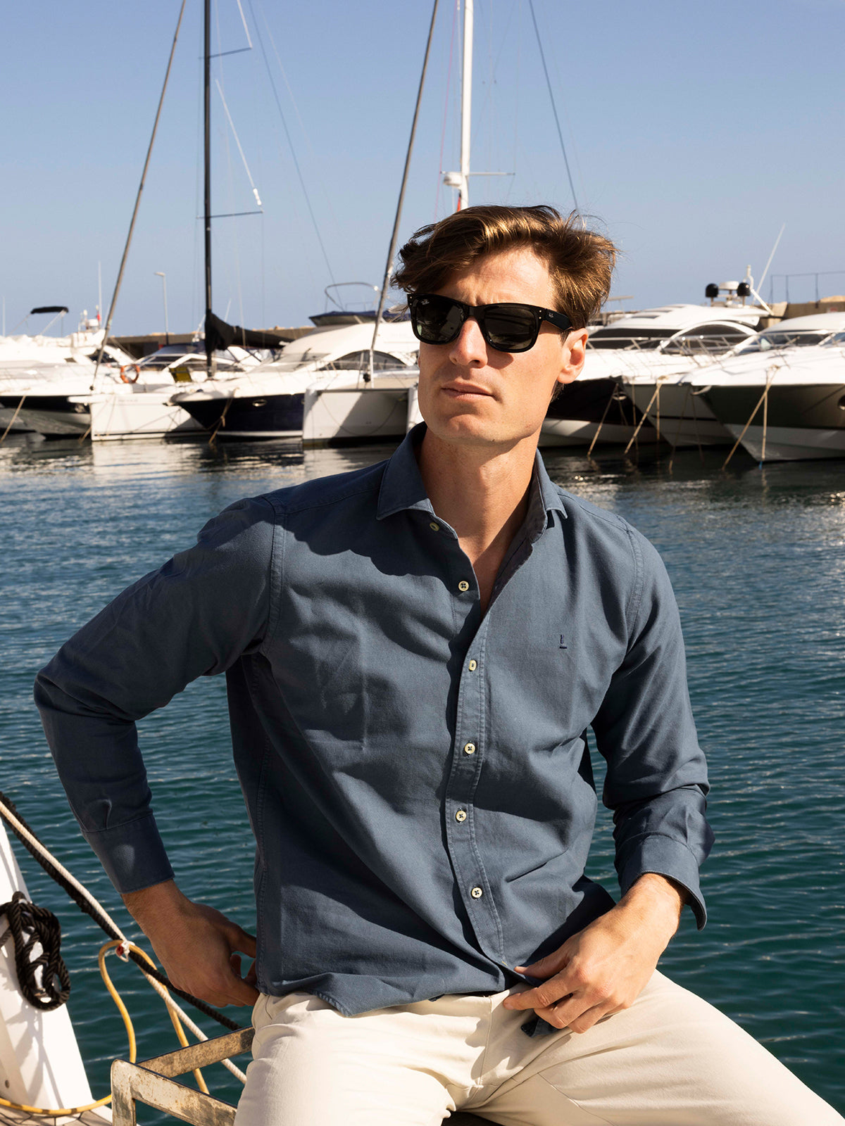 Camisa Azul Levante