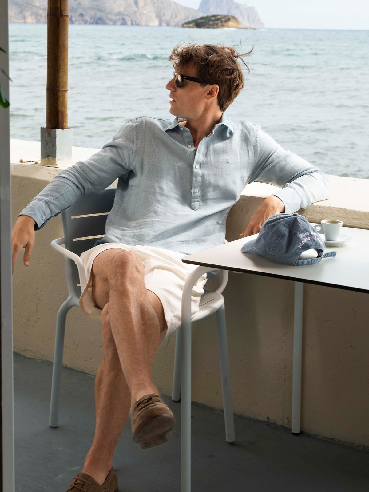 Polera Lino Azul Soft Lepanto