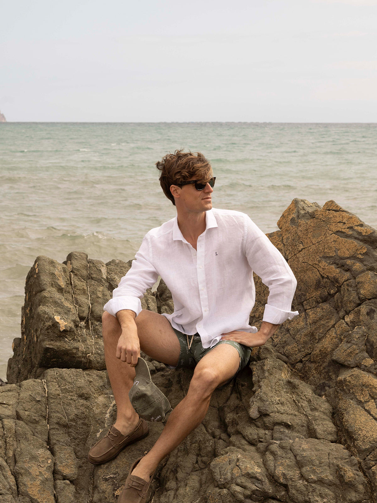 Camisa Lino Blanca Litorale