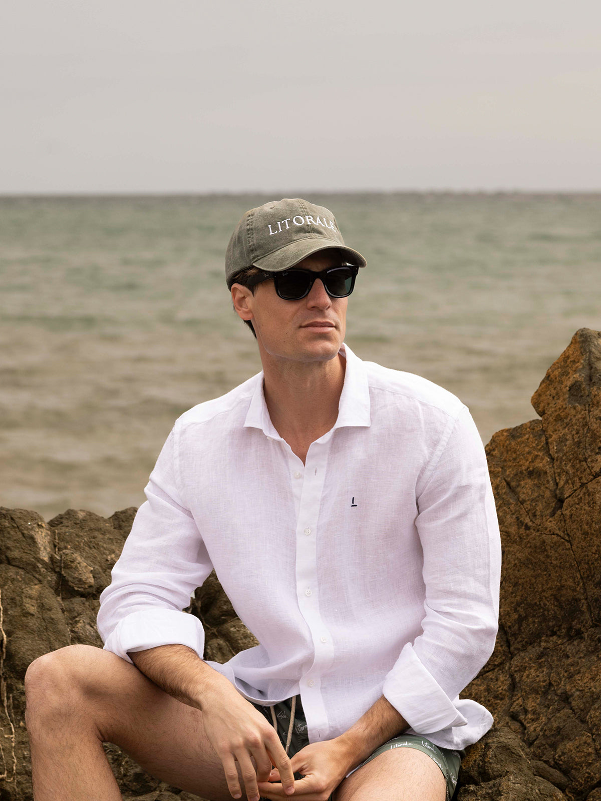 Camisa Lino Blanca Litorale