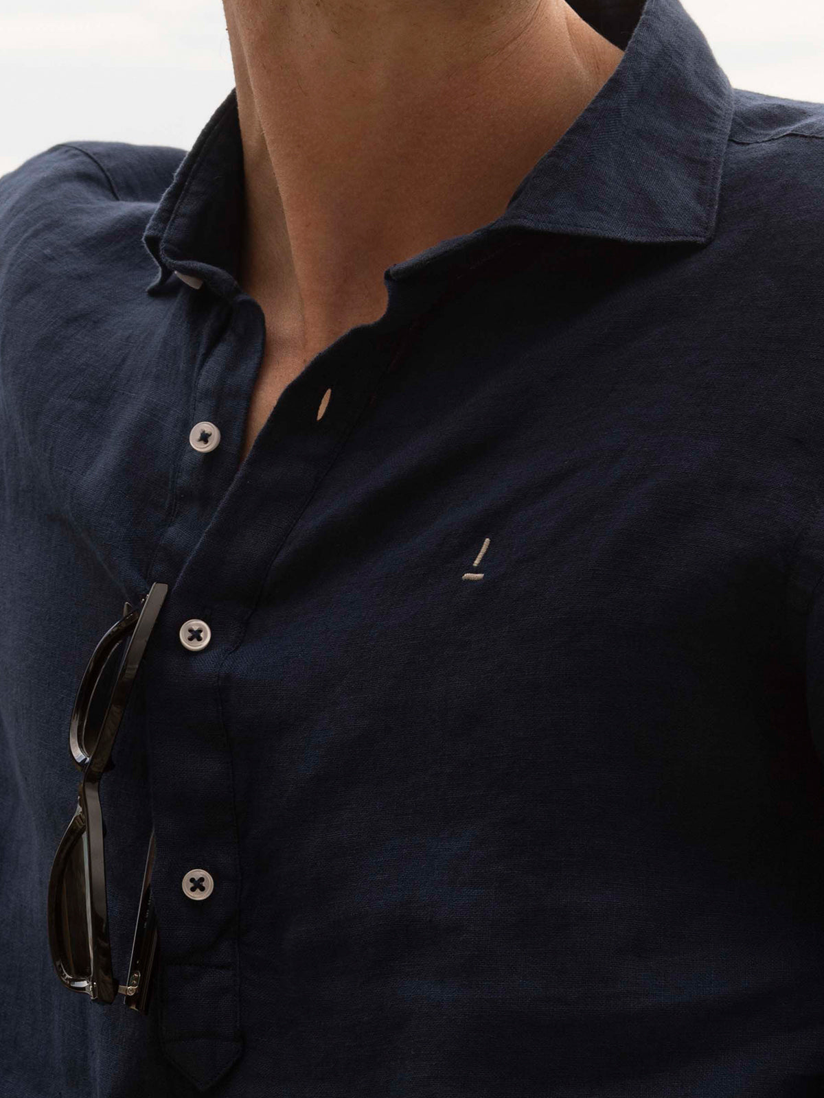 Polera Lino Azul Marino Lepanto