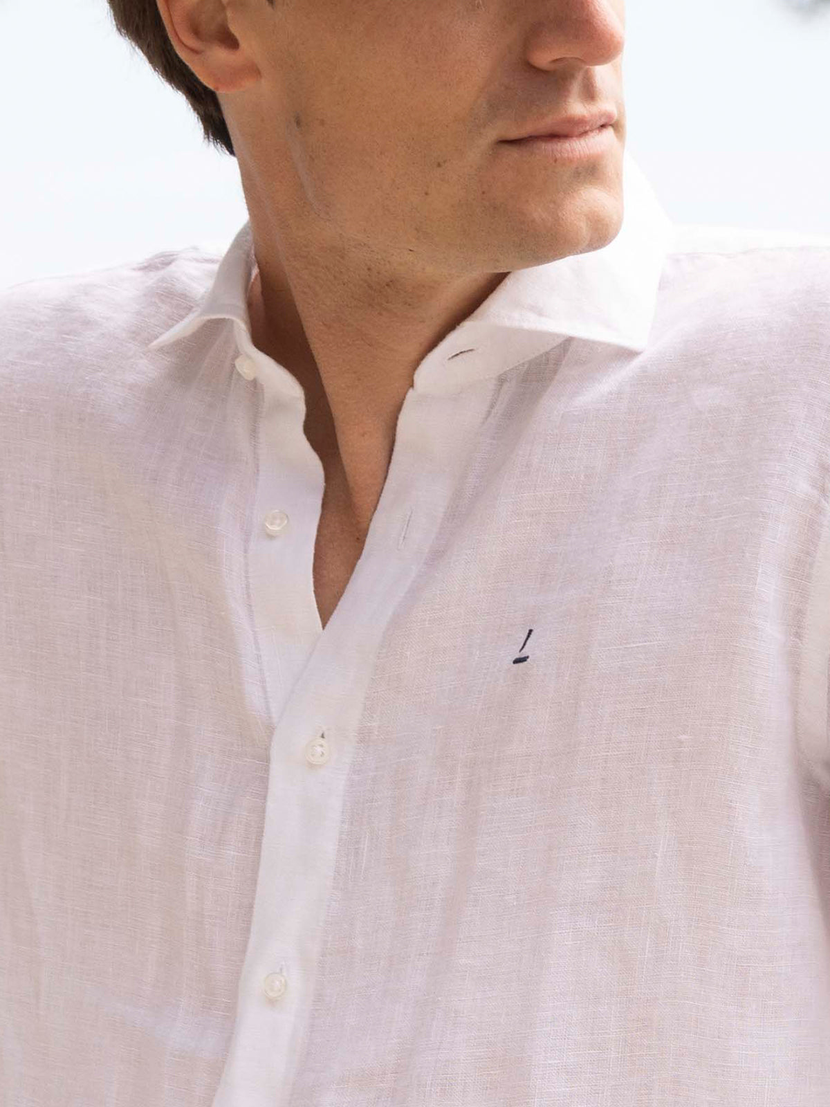 Camisa Lino Blanca Litorale