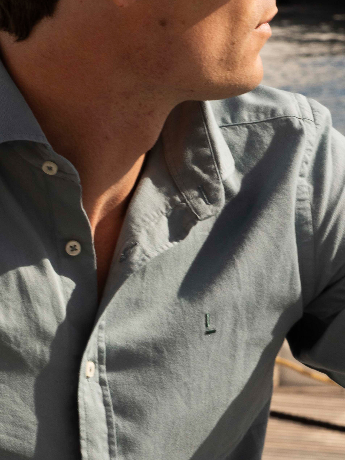 Camisa Azul Bazán