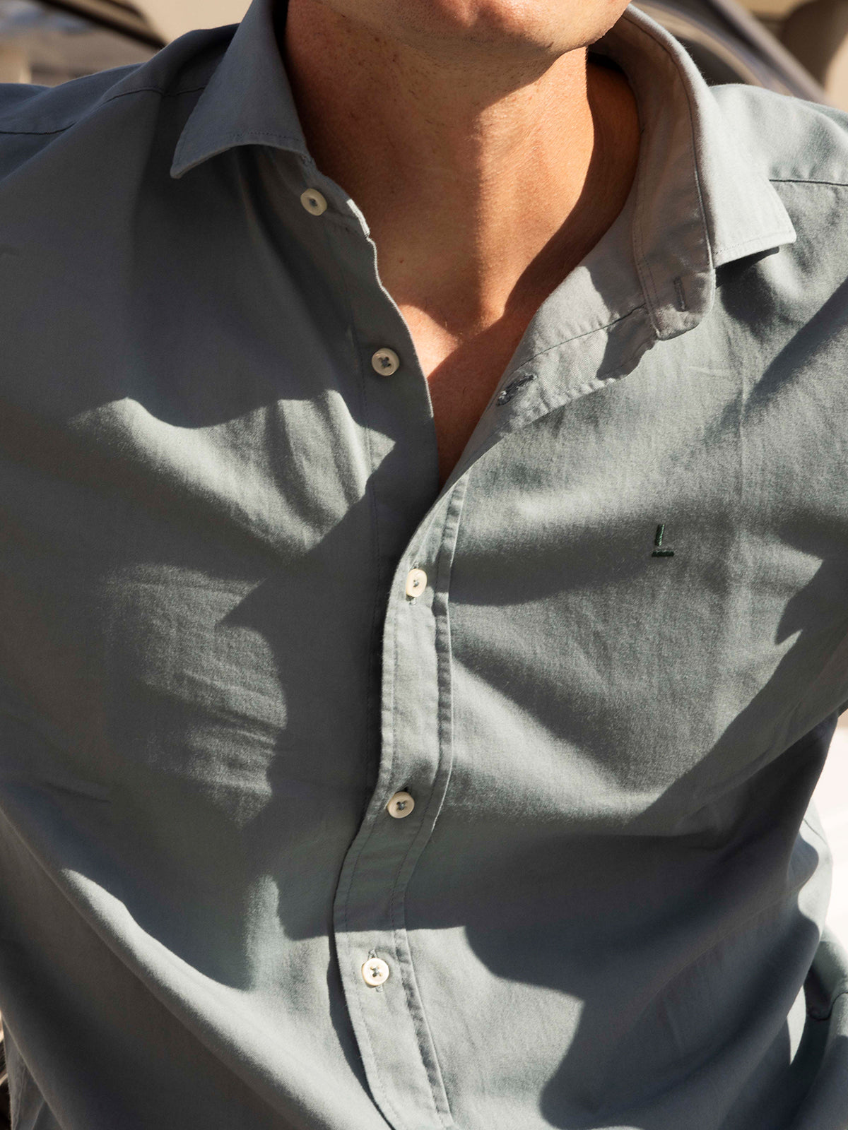 Camisa Azul Bazán