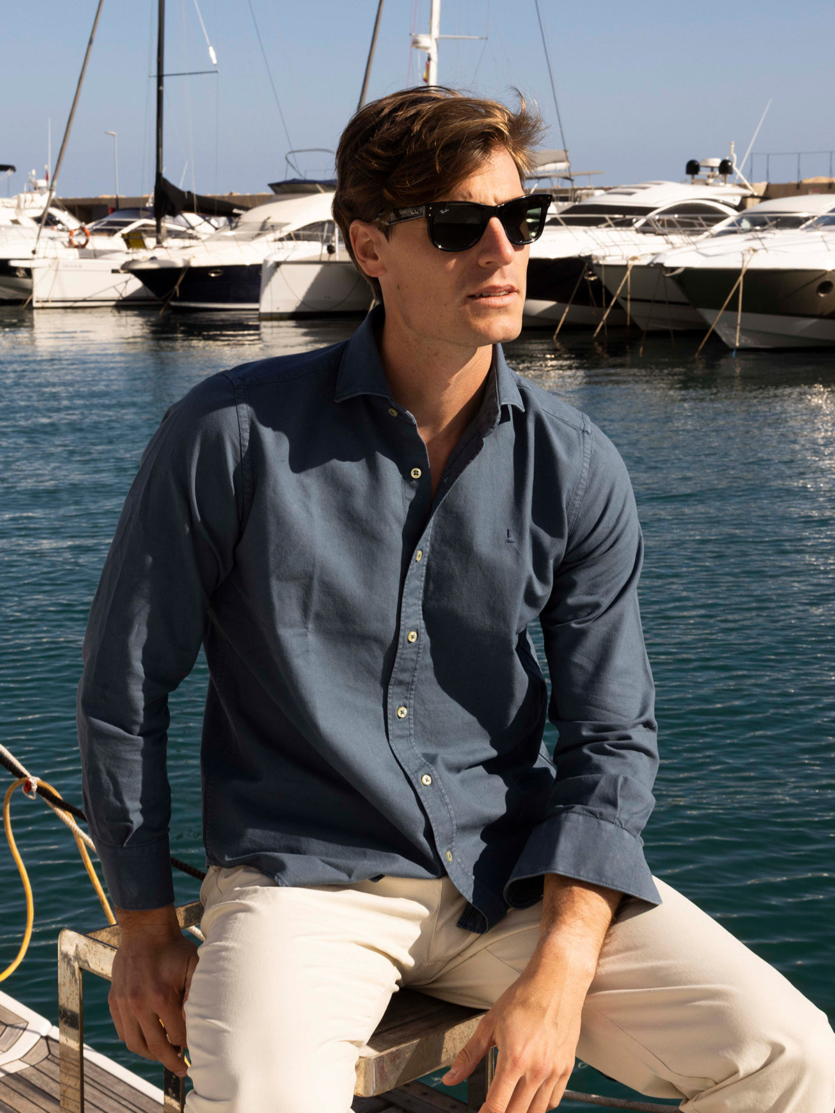 Camisa Azul Levante