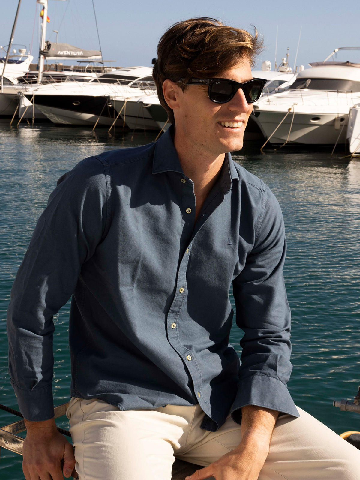 Camisa Azul Levante
