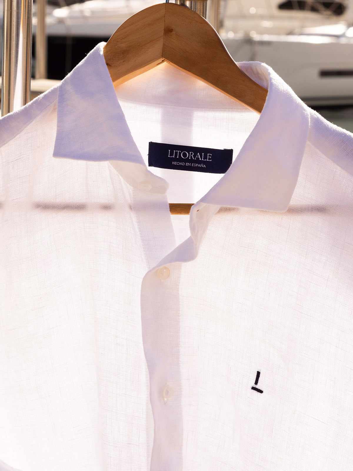Camisa Lino Blanca Litorale